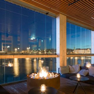 Galio Fire Pit Corten, Allas Sea Pool Area, Helsinki, Distributor Suomen Sisustustakka